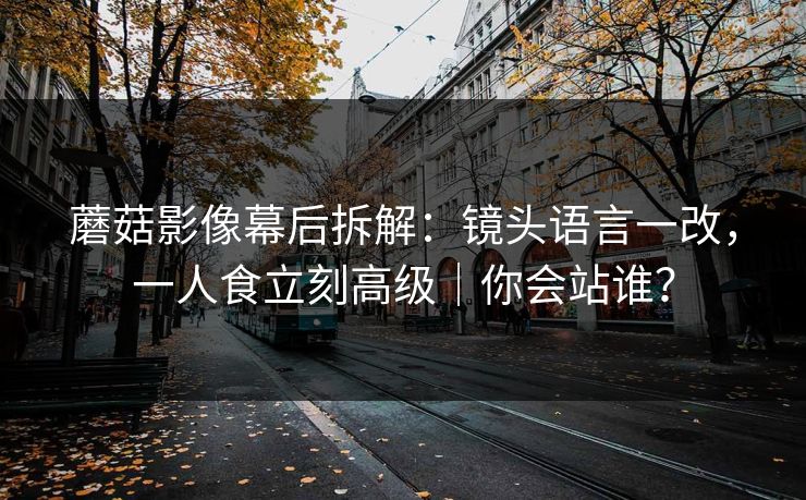 蘑菇影像幕后拆解:镜头语言一改,一人食立刻高级|你会站谁? 蘑菇影像幕后拆解:镜头语言一改,一人食立刻高级|你会站谁?